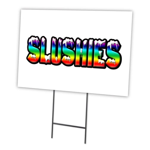 SignMission C-2436 Slushies 24 x 36 in. Yard Sign & Stake - Slushies