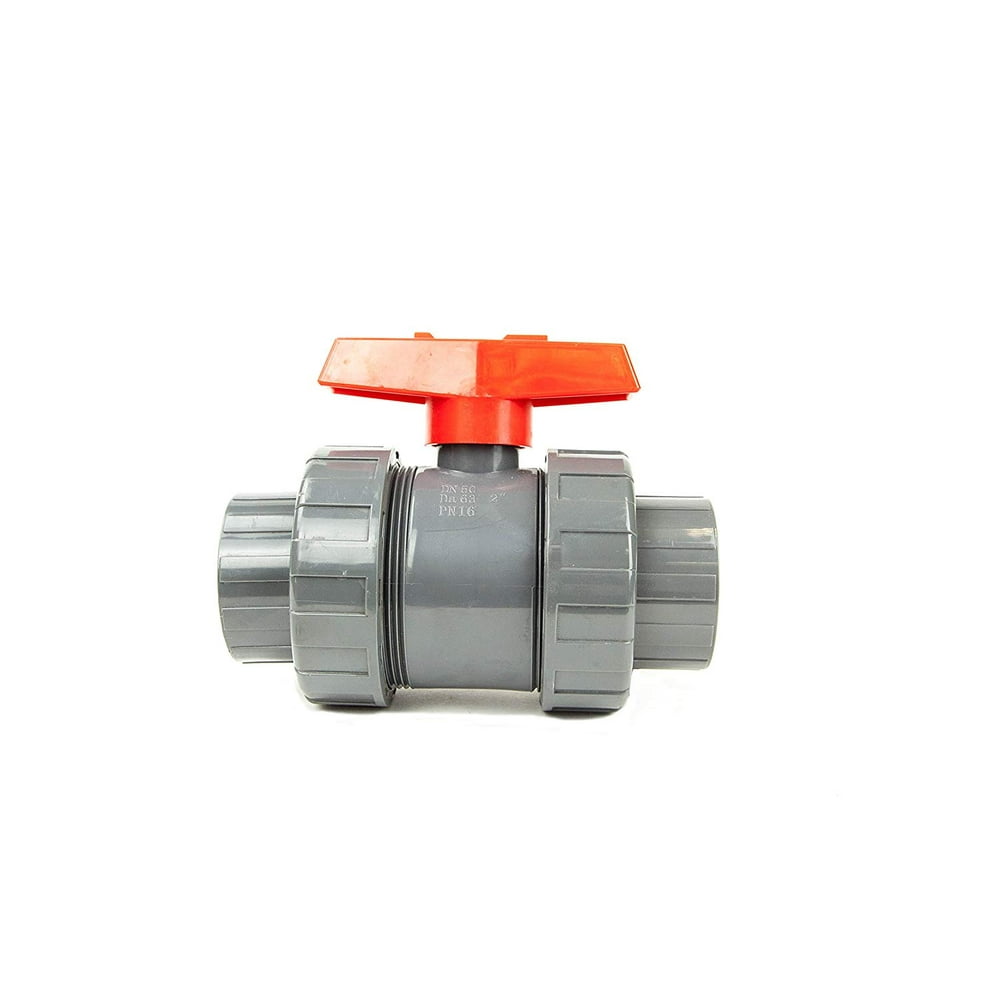 1 1/2Inch PVC Union Ball Valve Socket Slip Connection ShutOff Valves
