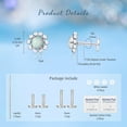 thumbnail image 4 of Limerencia G23 Hypoallergenic 18g Flat Back Stud Earrings Implant Grade Titanium Cartilage Piercing Studs for Men and Women, 4 of 8