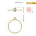 thumbnail image 4 of ANGARA Natural Diamond Solitaire Engagement Ring in 14K Yellow Gold for Women (Size-6x4mm| Color-I-J| Clarity-I1-I2) | April Birthstone, Anniversary, Jewelry Gift for Women | Natural Diamond Ring, 4 of 8
