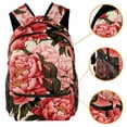 thumbnail image 3 of Peony Backpack Lightweight Bookbag Travel Rucksack Laptop Daypack for Women Men, 3 of 6