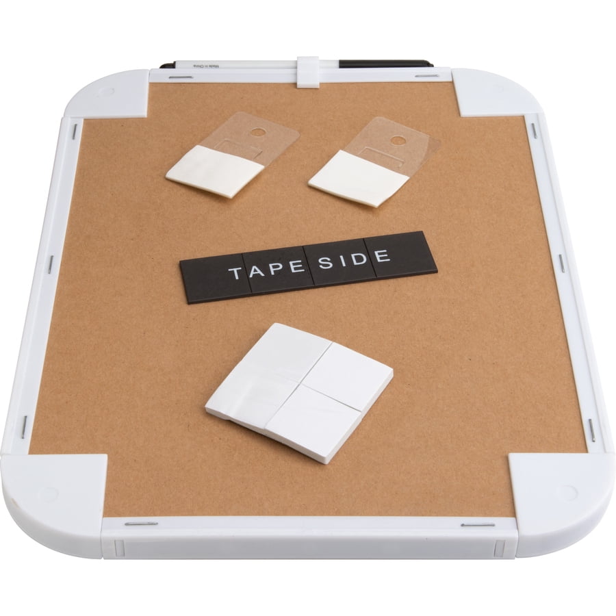 Lorell Personal Whiteboard - 11" (0.9 Ft) Width X 8.5" (0.7 Ft) Height - White Melamine Surface - White Plastic Frame - Rectangle - 6 / Bundle