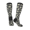 thumbnail image 5 of Lsque Daisies Flowers Printed Crew Socks Men's Women's LightWeight Thin Casual Calf Socks ,Knee High Socks,Cotton Socks, 5 of 9