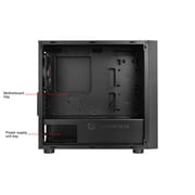 Thermaltake Versa H17 Black SPCC Micro ATX Gaming Computer Case CA-1J1-00S1NN-00