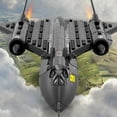 thumbnail image 2 of SR-71 Blackbird Reconnaissance Aircraft Model Building Blocks Set MOC Brick Toys, 2 of 16