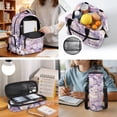 thumbnail image 5 of Jeiento Cute Rabbit 17 Inch Large Capacity Backpack for Kids 4-Piece Set Daisy Lunch Bag Pencil Case Water Bottle Holder Lightweight Schoolbag for Boys Girls, Purple, 5 of 7