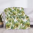 thumbnail image 3 of Fotbe Green Hawaii Palms Manta de Franela con Estampado, Manta Ultrasuave para Cama, Sofá, Auto, Hipoalergénica y Antibolitas-50"x40", 3 of 6