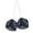 Black, variant on AIYUQ.U Plush Car Dice - Vibrant Rear View Mirror Charms and Decor