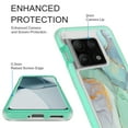 thumbnail image 3 of OnePlus 10 Pro 5G Case, Rosebono Hybrid Graphic Design Pattern Hard Back Pannel Cover Case For OnePlus 10 Pro 5G (Green Marble), 3 of 4