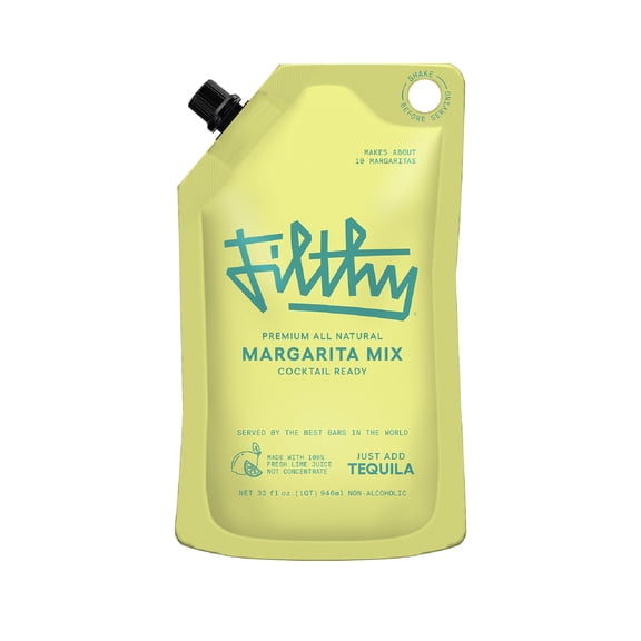 Filthy Margarita Mix Premium Cocktail Mixer, 32 fl oz Pouch (1-Pack)
