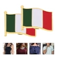 thumbnail image 3 of 10 broches con la bandera italiana, con barniz de hierro para decoración de ropa, para festivales, fiestas y reuniones., 3 of 8