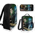thumbnail image 2 of Corpse Bride 3Pcs Backpack Sets Bookbag with Lunch Bag And Pencil Case for Office Travel Work, 2 of 9