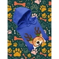 thumbnail image 3 of Jolly Corgi Reindeer Antlers Hoodie Men -Image by Shutterstock, Male Large, 3 of 4