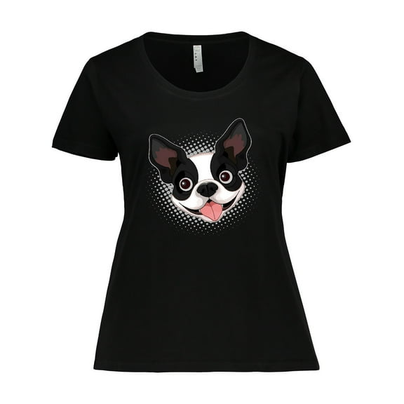 Inktastic Boston Terrier Dog Gift Women's Plus Size T-Shirt