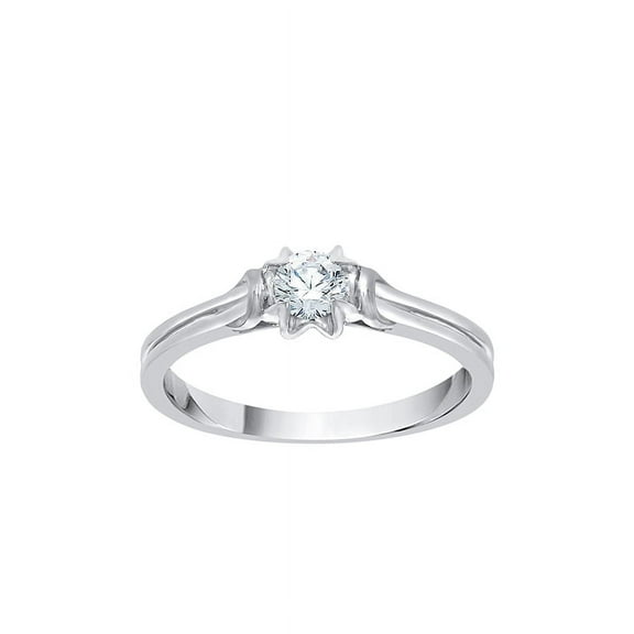 Diamond Solitaire Promise Ring in 10K Gold (1/5 cttw) (I-Color, SI3-I1 Clarity)