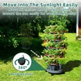 2 Pack Strawberry Vertical Planters, 7 Tiered Tower Garden Stacking