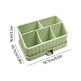 thumbnail image 3 of Fwttom Silicone Toothbrush Toothpaste Storage Box Rack Bathroom Storage Rack Bathroom Wash Set Beauty Product Storage, 3 of 6