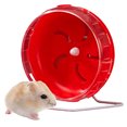 thumbnail image 5 of BIBABLYKE Quiet Hamster Exercise Roller Toy Running Wheel Plastic for Small Pet with Stable Base Funny Pet Cage Entertainment Toy, 5 of 7