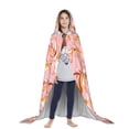 thumbnail image 3 of Honeii Pink Cockatoo Birds Print Poncho Cape, Cloak Coat, Snuggly Hooded Wearable Blanket, Hooded Cape For Teenagers,Halloween Costumes-Large, 3 of 7