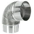 thumbnail image 5 of Conduit de Cheminée de Poêle Tuyau de Fumée en Acier Inoxydable Conduit de Poêle Coude Tuyau d'Échappement, 5 of 5