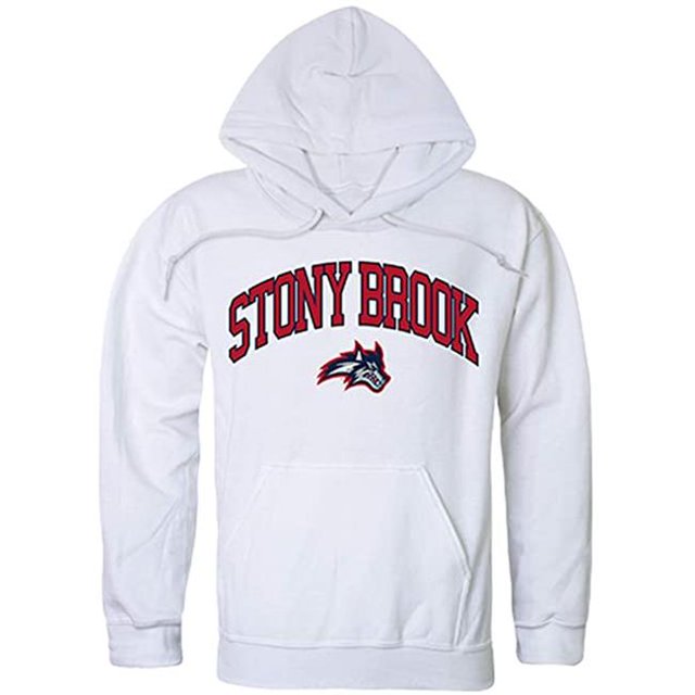 W Republic 540-388-WHT-04 Stony Brook University Campus Chandail à Capuchon, Blanc - Extra Large