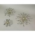 thumbnail image 2 of Zeckos Gold Metal Teardrop Starburst Wall Hangings Art Set of 3, 2 of 8