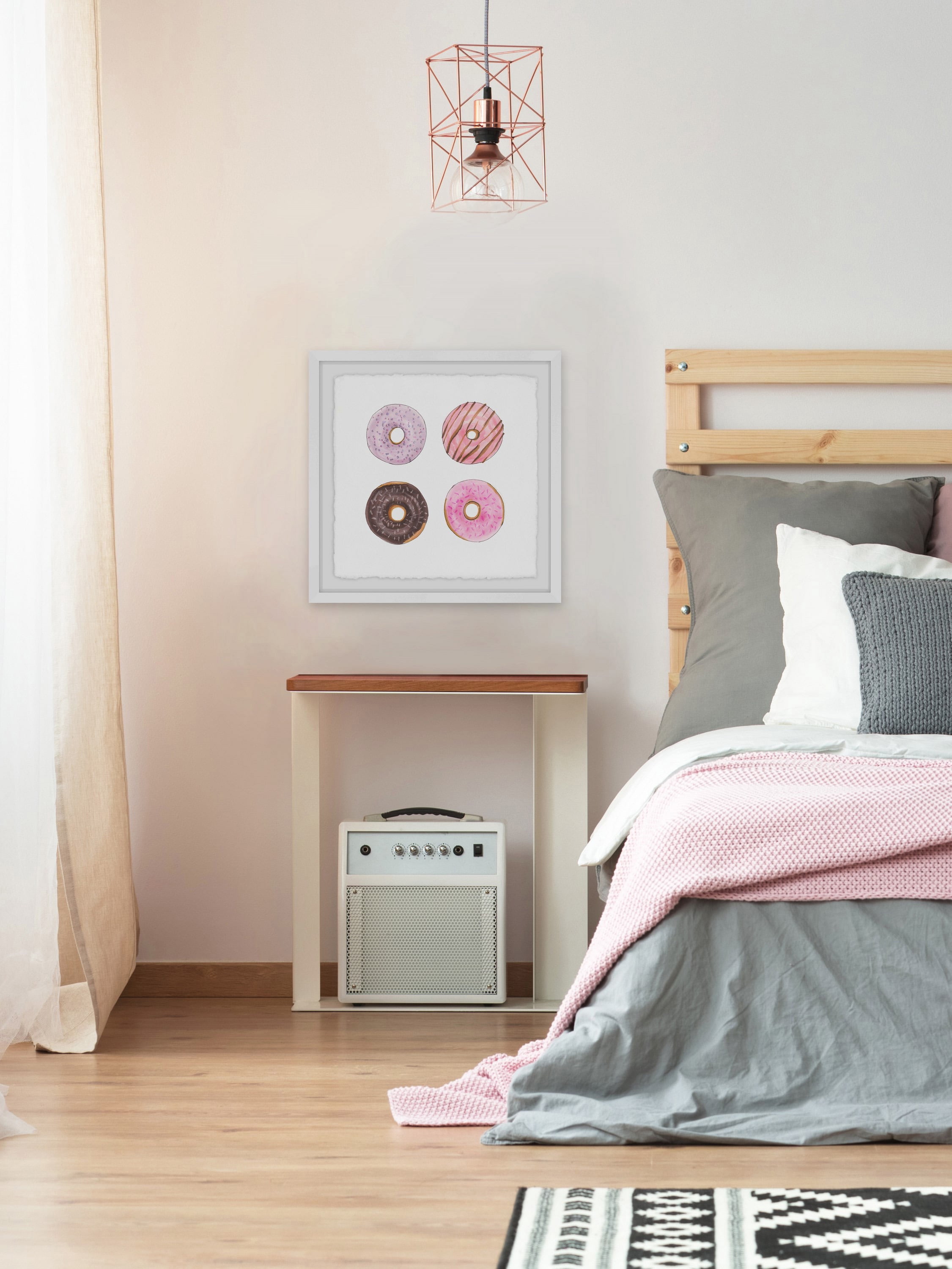 Donut Break Framed Painting Print