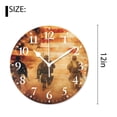 thumbnail image 2 of 12 Inch Wall Clock Battery Operated Silent Clock Decorative for Office, Kitchen, Outdoor, Living Room，American Soldier Day Chic, 2 of 4