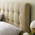 thumbnail image 4 of Modway Lily Tête de Lit Capitonnée en Tissu de Polyester Grand Lit Beige, 4 of 8