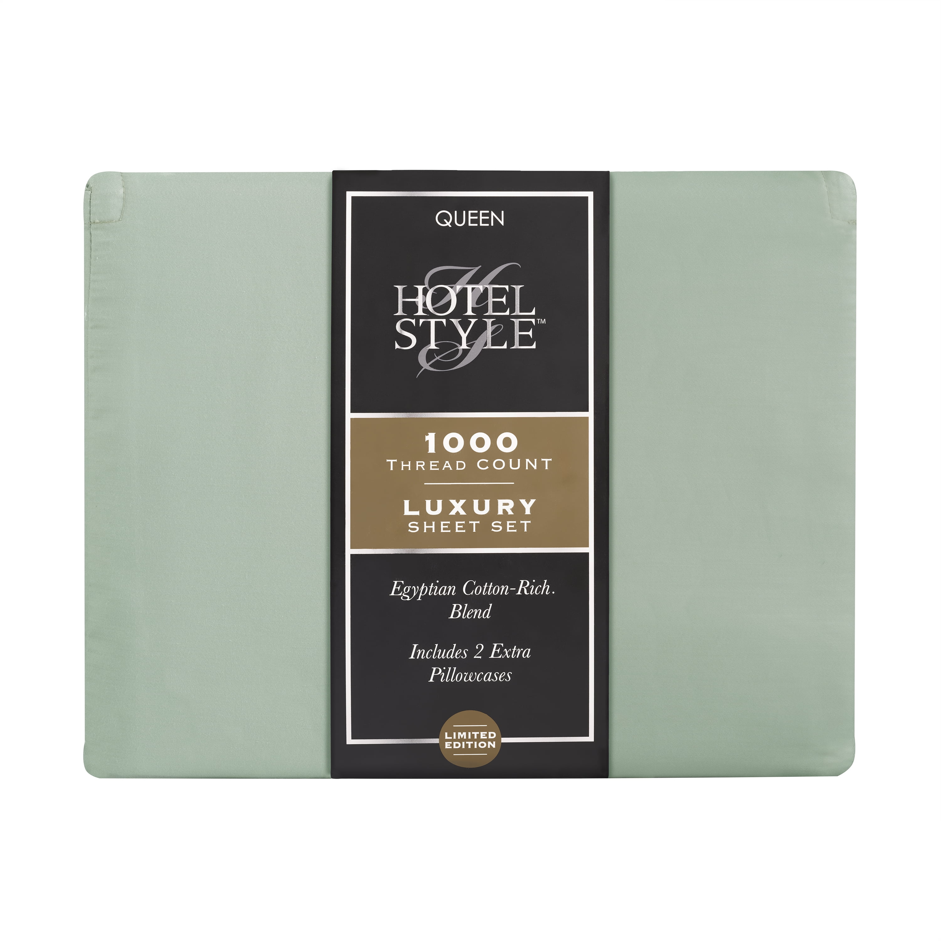 Hotel Style 1000 Thread Count Green River Egyptian Cotton Luxury Bed Sheet Set, Queen