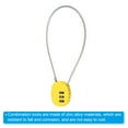 thumbnail image 4 of Uxcell Small Combination Lock 11.8 Inch, 1 Pack 3 Digit Padlock for Gym Locker, Yellow, 4 of 6