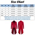 thumbnail image 2 of Letterman Jacket For Men Vintage Slim Medieval Retro Punk Gold Edge Mens Autumn And Winter Jackets,Red,2XL, 2 of 4