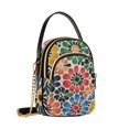thumbnail image 7 of FORMRS Crossbody Bag for Women Quilted Travel Shoulder Cell Phone Purse with Chain Strap Handbag, Dark Floral, 7 of 7