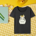 thumbnail image 1 of Camiseta con estampado de ardilla para mujer, Top de manga corta, camiseta elegante para mujer, camiseta con cuello redondo para viajes, mochilero, co M, 1 of 8