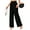 Black, variant on Black Wide Leg Pants for Women with Pockets – High Waist Pull-On Work Pants, Comfy Business Casual Trousers with Elastic Waistband