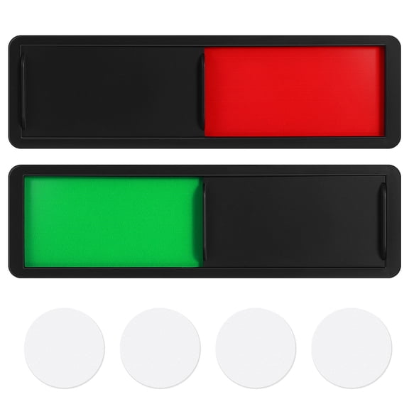 Vacant Occupied Door Sign for Office 2Pcs Do Not Disturb Slider Privacy Blank Open Closed Red Green Busy for Bathroom Conference