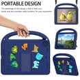 thumbnail image 3 of Dteck Crossbody Strap Kids Case for iPad 9th 8th 7th Generation,Cute EVA Hand Grip Case Shockproof Kickstand Cover with Shoulder Strap for iPad 10.2 inch 2021/2020/2019,Navyblue, 3 of 6