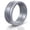 Silver, variant on Rinfit Silicone Wedding Ring for Men - Soft Rubber Wedding Band Replacement