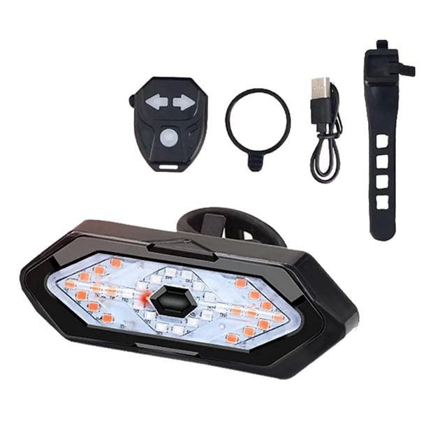 Luz de Señal de de Bicicleta Luces Traseras de Bicicleta LED USB Recargable Lámpara de Bicicleta Luz Trasera de Advertencia Inalámbrica
