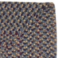 thumbnail image 2 of 4' x 7' Blue and Brown All Purpose Handmade Reversible Rectangle Area Throw Rug, 2 of 2