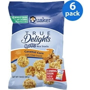 Quaker Caramel Corn Rice Snacks, 7.04 oz (Pack of 6)