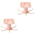 thumbnail image 4 of Maytalsory 360 Degrees Rotated Hook Self-adhesive with 6 Home Bag Rack Hanger Multi-purpose Accessory Ties Hooks Hanging Household Pink 2Set, 4 of 6