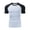Black, variant on Mens Gym Muscle Shirt Short Sleeve Slim Fit Sweat Workout Tops Color Block Raglan Crew Neck Stretchy Athletic T-Shirts for Men Black M