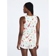 thumbnail image 2 of Joyspun Women's Tank Top and Shorts Pajama Set, 2-Piece, Sizes XS-3X, 2 of 5