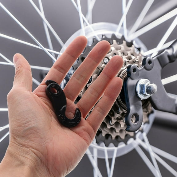 HEMOTON 2pcs Bike Rear Derailleur Hanger Bike Rear Accessory Gear Hanger Convertor Adapter Bike Part Bike Rear Derailleur Link Hanger Extender Frame Tail Hook Hanger Extender Part