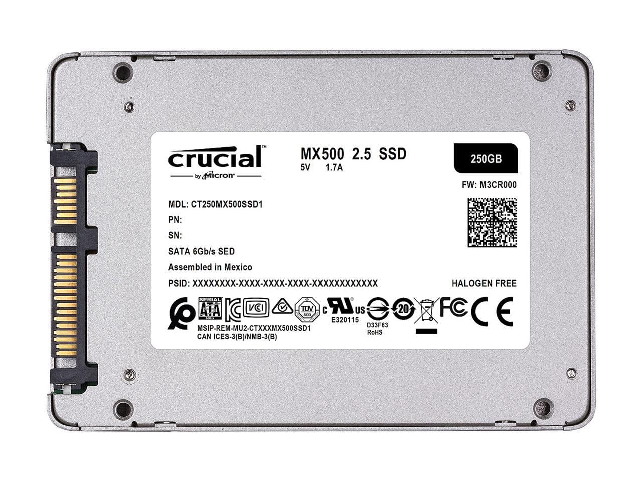 Crucial MX500 250GB 3D NAND SATA 2.5 Inch Internal SSD, up to 560 MB/s  - CT250MX500SSD1