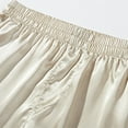 thumbnail image 6 of AHTJRT Men's Satin Boxer Shorts with Elastic Waist—Ideal for Lounge and Sleep Wear Beige XL, 6 of 6