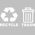 thumbnail image 2 of VWAQ Recycle and Trash Decal Set of 2 - Vinyl Recycle Sticker for Trash Can Bin - TC3, 2 of 2