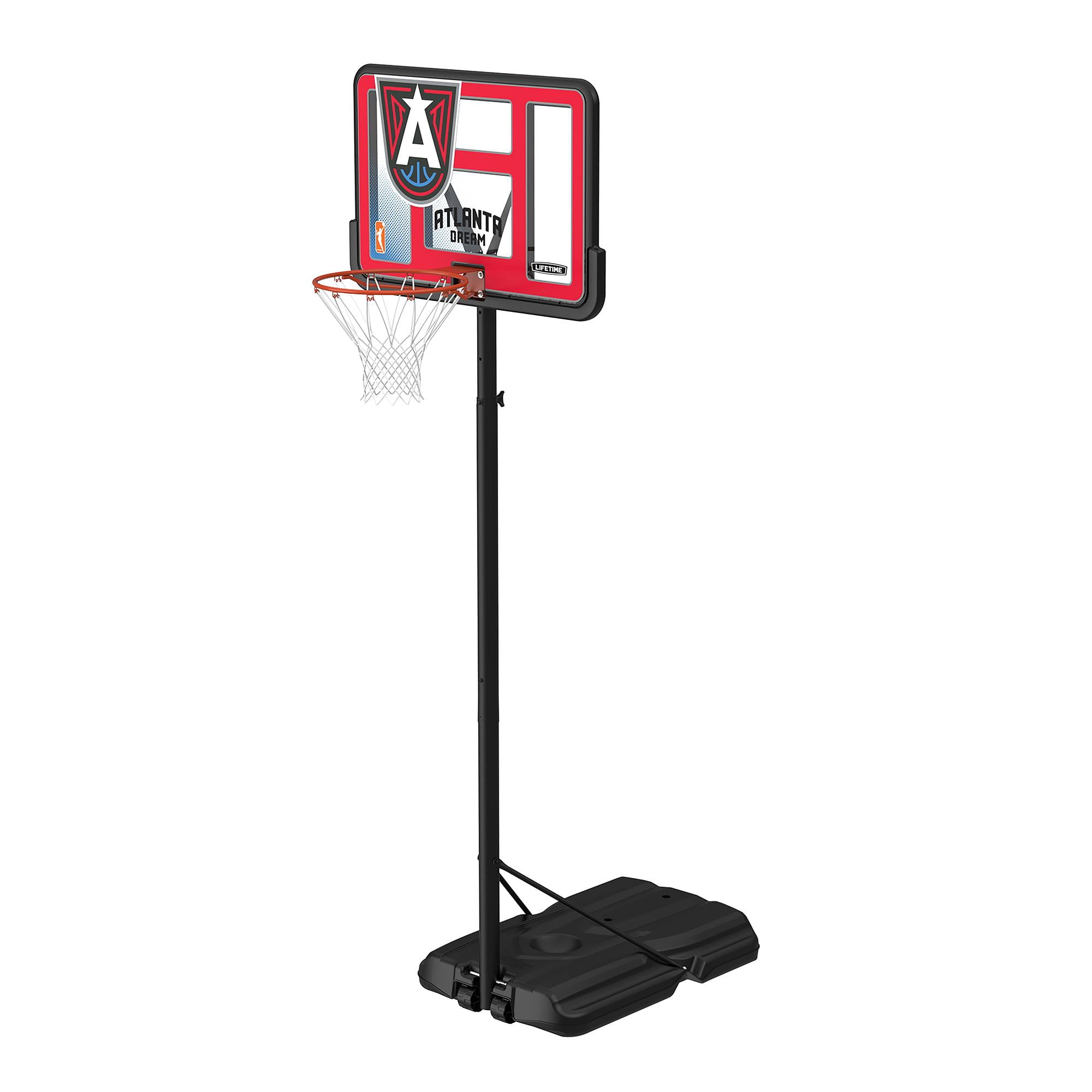 Lifetime WNBA Atlanta Dream 44" Portable Basketball Hoop with Wheels - 7.5 to 10 Ft Adjustable Height