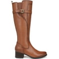 thumbnail image 2 of Naturalizer Women's Kenna Knee High Boot English Tea Brown Leather Wide Calf 8M, 2 of 5